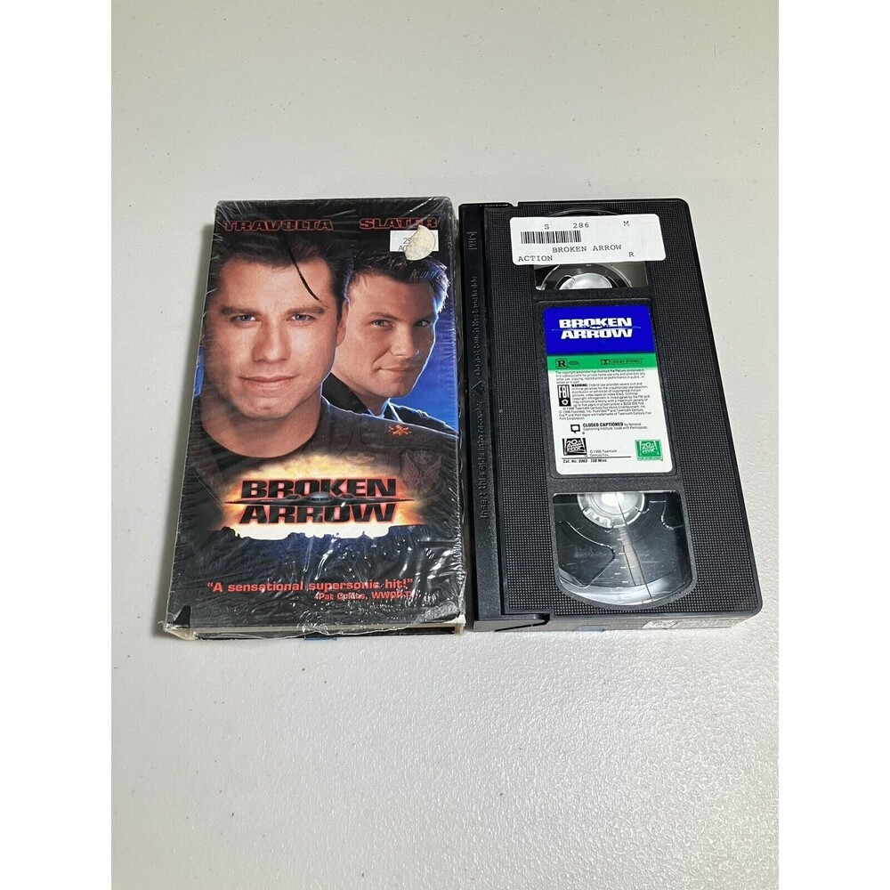 Broken Arrow VHS Tape1996 Action/Adventure John Travolta Christian Slater Tested - Picture 3 of 5